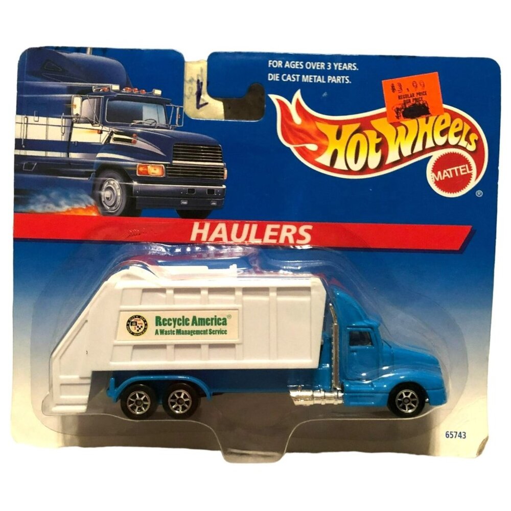 NIB Vtg Hot Wheel Haulers Mattel Diecast 1996 McDonalds Recycle America No 65743